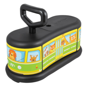 Самокат детский TechTeam Baby Car, 5-х колесный, черный/зеленый, TT000073