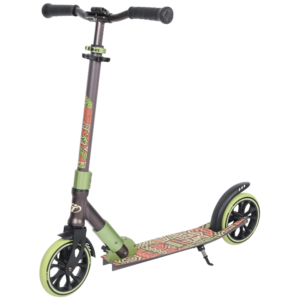 Самокат Tech Team Comfort 180R, детский, складной, двухколесный, коричнево-зеленый, 2021