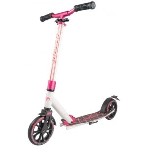 Самокат TechTeam Jogger 180, двухколесный, 180 мм, белый/розовый, TT000111